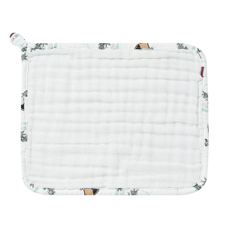 Nest Designs Organic Cotton 9-Layer Hooded Baby Bath Towel Happy Trails