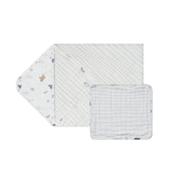 Nest Designs Organic Cotton 9-Layer Hooded Baby Bath Towel Snow Angels