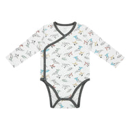 Nest Designs Organic Cotton Kimono Long Sleeve Onesie Rainbow Swim