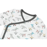 Nest Designs Organic Cotton Kimono Long Sleeve Onesie Rainbow Swim