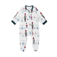 Nest Designs Organic Cotton Long Sleeve Footed Sleeper Nutcracker