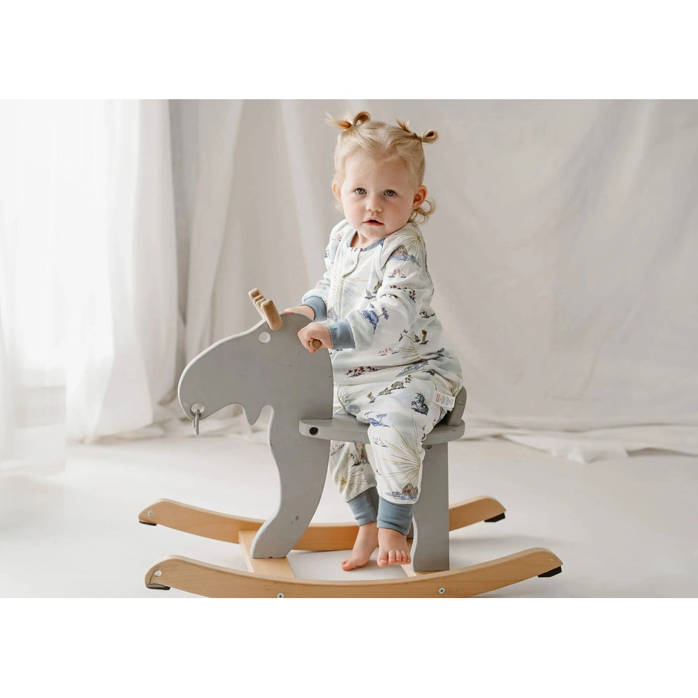 Nest Designs Organic Cotton Long Sleeve Footed Sleep Bag 1.0 Tog Ocean Wonders