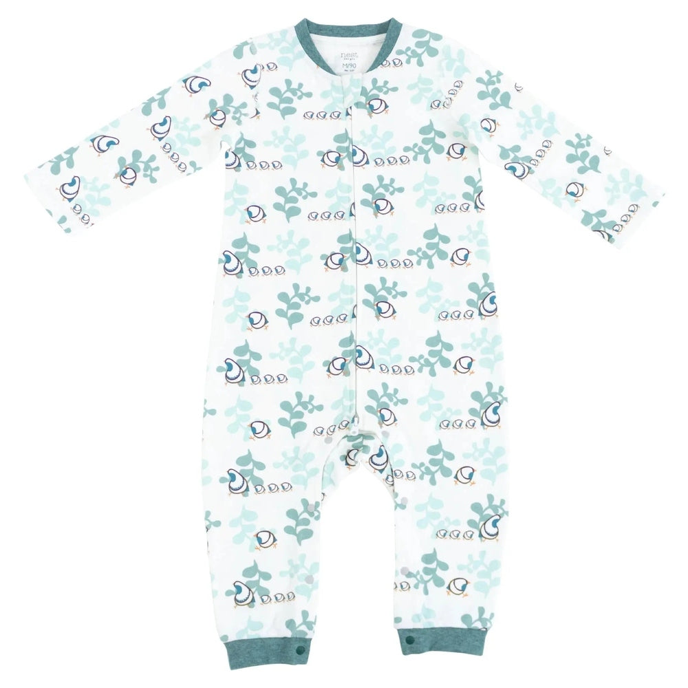 Nest Designs Organic Cotton Long Sleeve Romper A Quail Tale Too