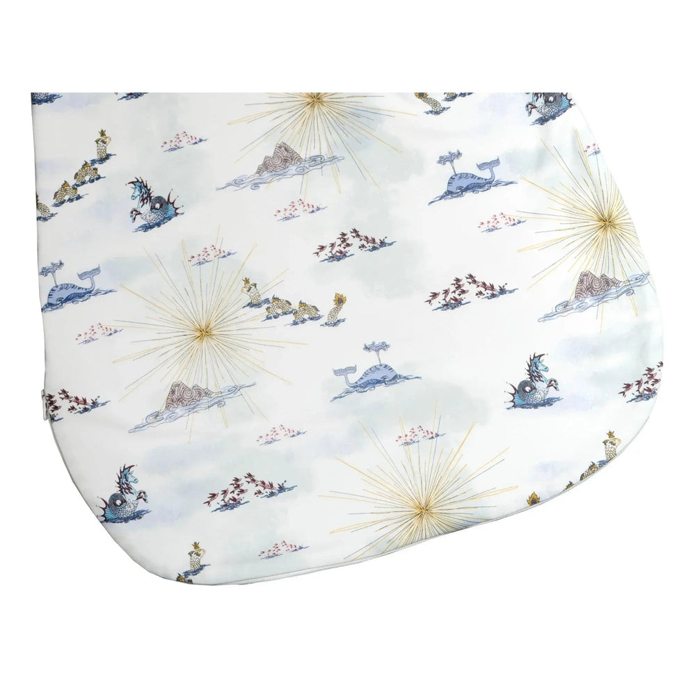 Nest Designs Organic Cotton Removable Long Sleeve Sleep Bag 1.0 Tog Ocean Wonders
