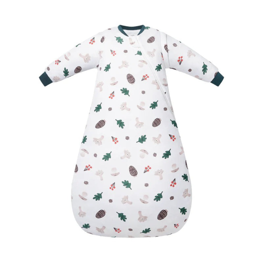 Nest Designs Organic Cotton Removable Sleeve Sleep Bag 1.0 Tog Forest Forage