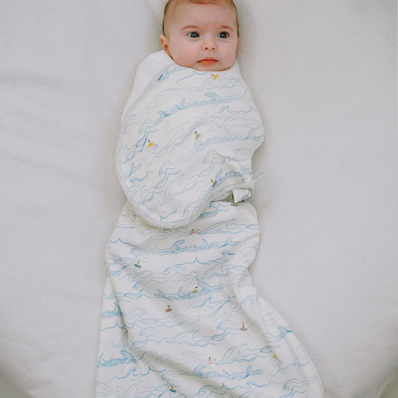 Nest Designs Organic Cotton Startle Stop Sleep Bag 0.5 Tog Surf's Cup