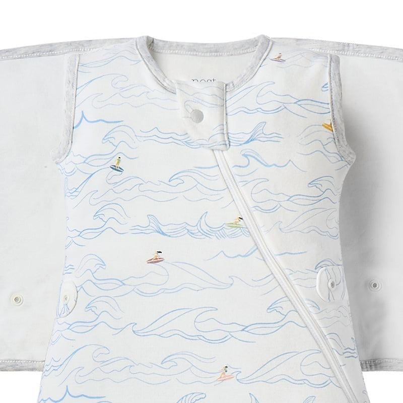 Nest Designs Organic Cotton Startle Stop Sleep Bag 0.5 Tog Surf's Cup