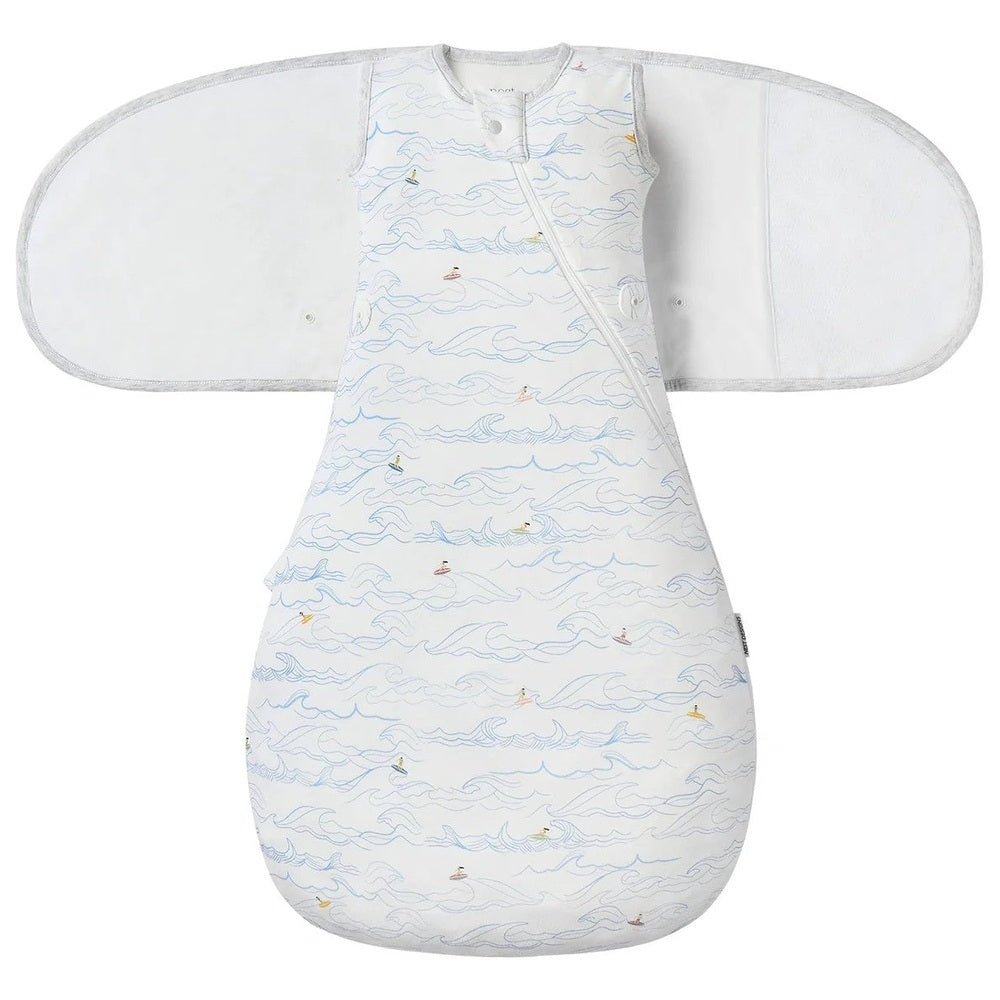 Nest Designs Organic Cotton Startle Stop Sleep Bag 0.5 Tog Surf's Cup