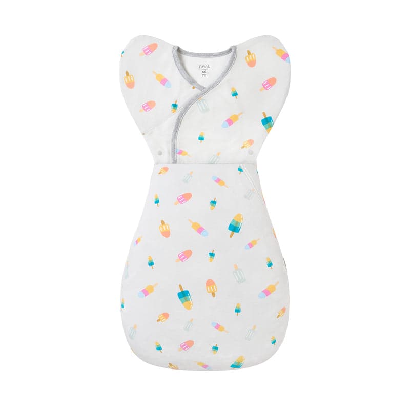 Nest Designs Organic Cotton Startle Stop Sleep Bag 0.5 Tog Summer Pops (0-6M)