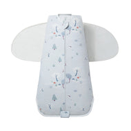 Nest Designs Organic Cotton Swaddle Sleep Bag 0.5 Tog Snowy Snuggles