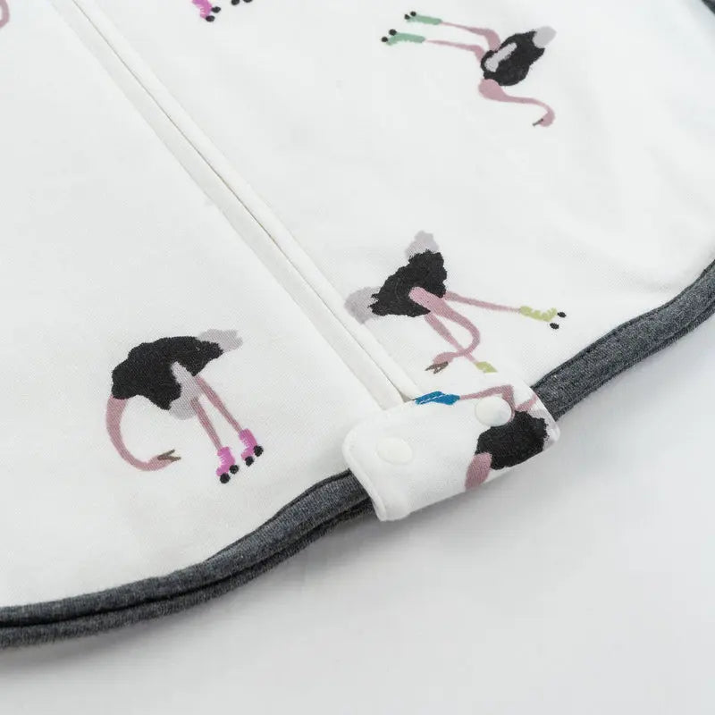 Nest Designs Organic Cotton Swaddle Sleep Bag 1.0 Tog Let's Roll(0-6M)