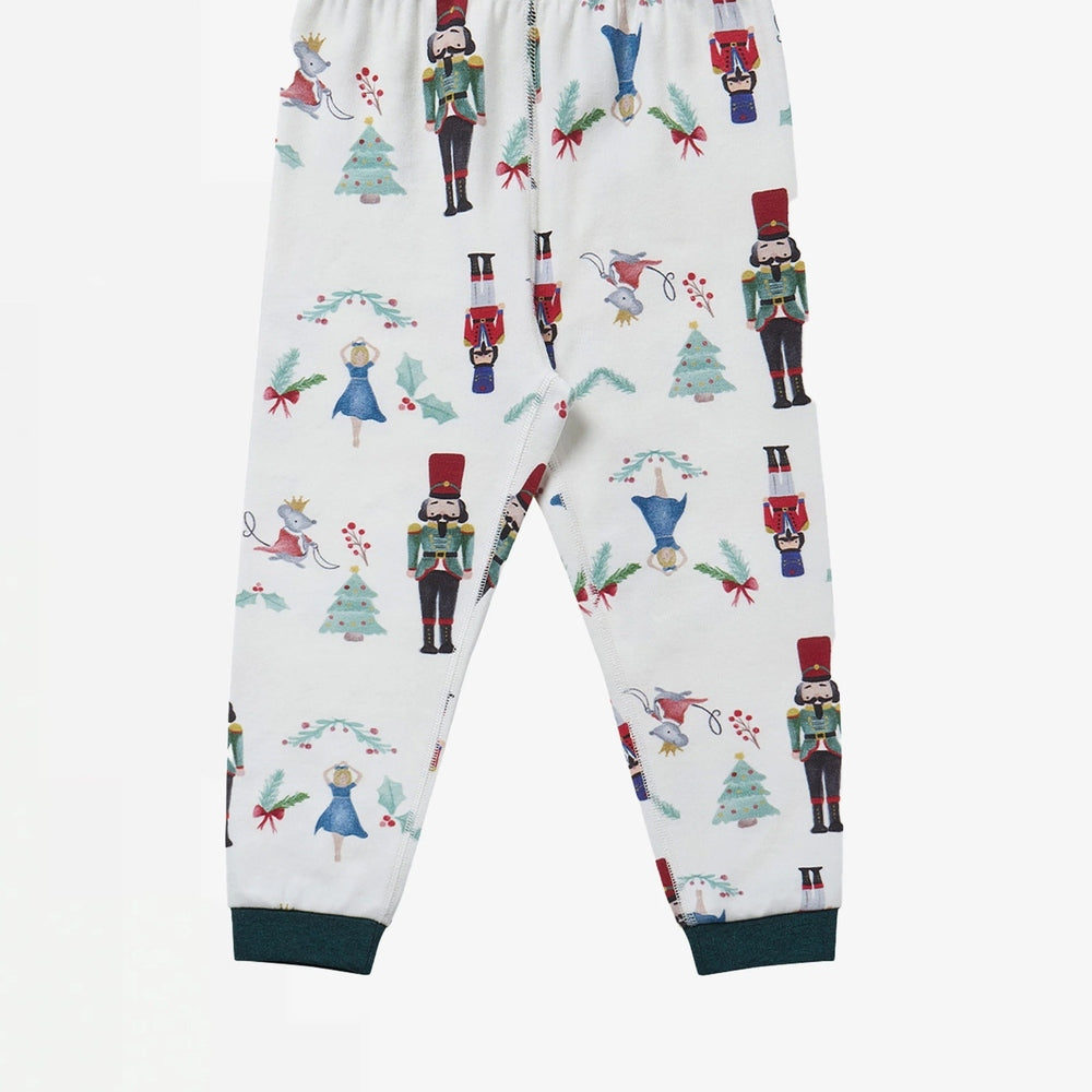 Nest Designs Organic Cotton Two-Piece Long Sleeve Pj Set Nutcracker