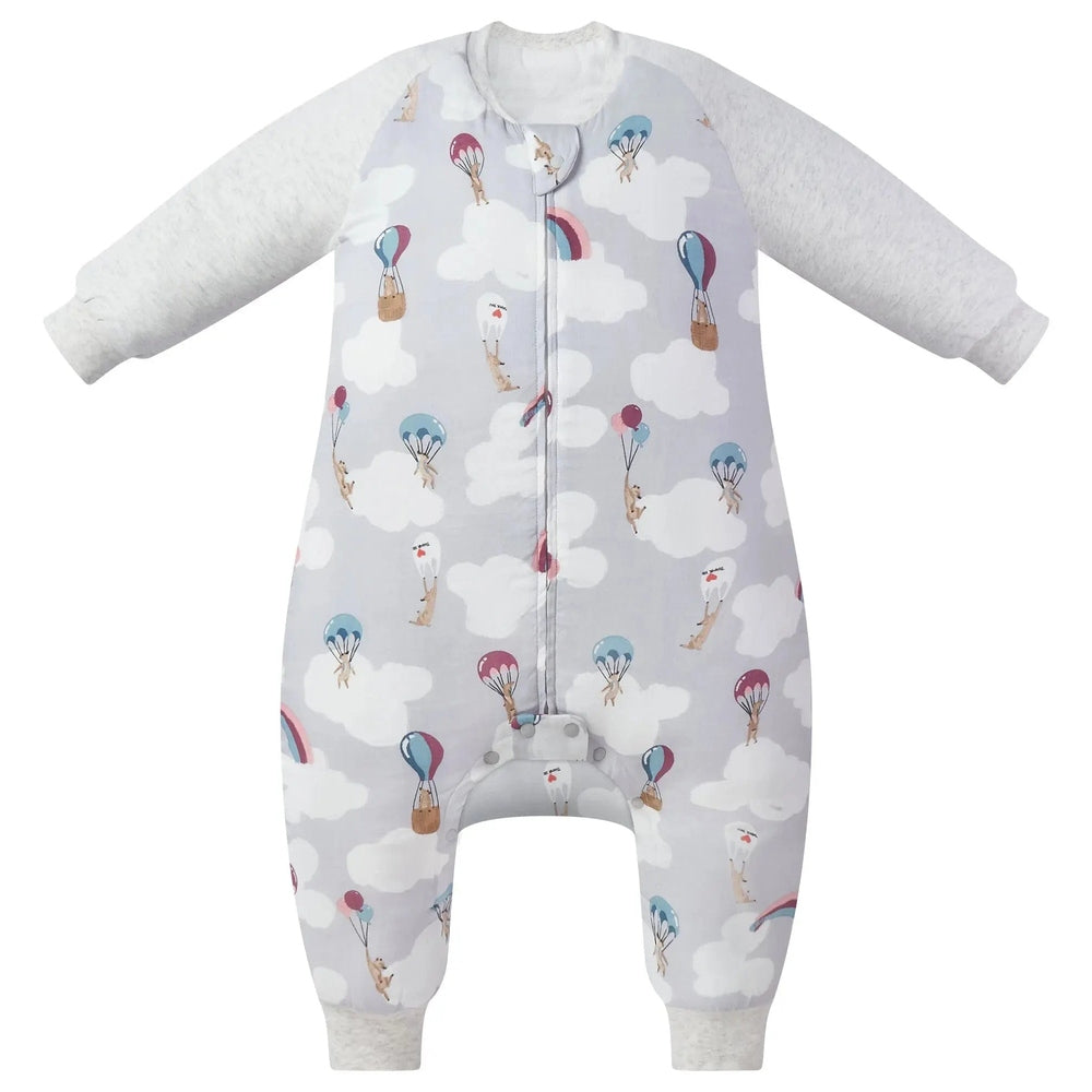 Nest Designs Raglan Bamboo Long Sleeve Footed Sleep Bag 2.5 Tog Meerkats Away