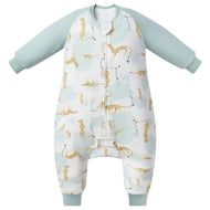 Nest Designs Raglan Bamboo Long Sleeve Footed Sleep Bag 2.5 Tog Cheetah Party