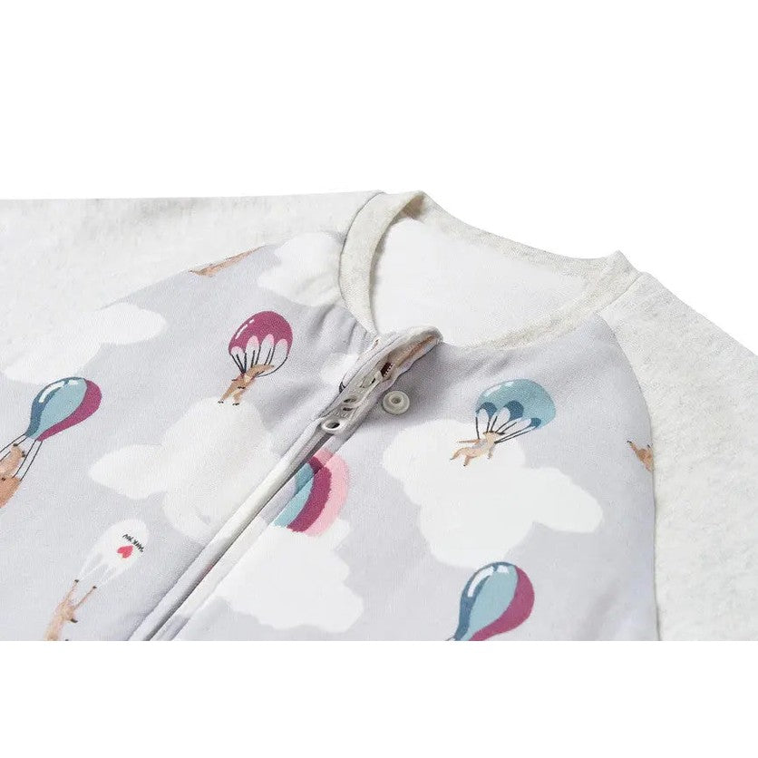 Nest Designs Raglan Bamboo Long Sleeve Footed Sleep Bag 2.5 Tog Meerkats Away