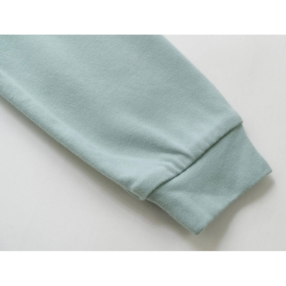 Nest Designs Raglan bamboo long-sleeve footed sleep bag, 2.5 Tog in light blue, baby sleepwear