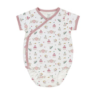 Nest Designs Short Sleeve Kimono Onesie Very Squirrelly