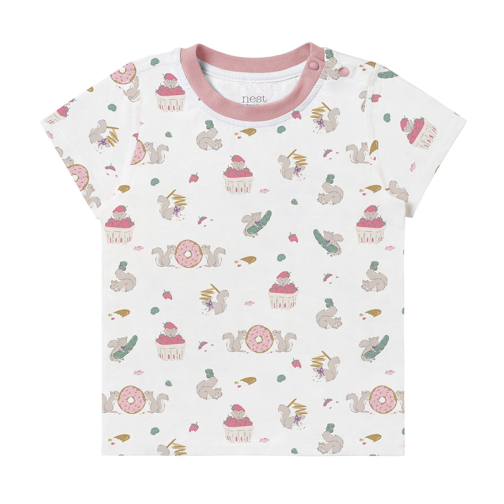 Nest Designs Short Sleeve PJ Set Very Squirrelly