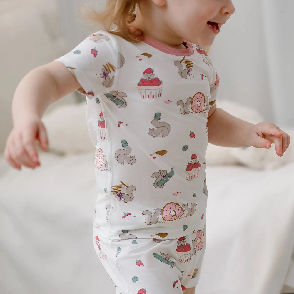 Nest Designs Short Sleeve PJ Set Very Squirrelly