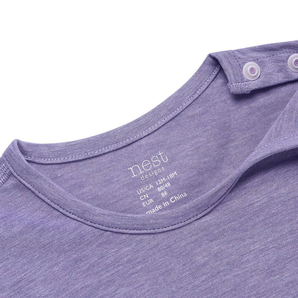 Nest Designs Short Sleeve T Shirt Violet Blooms