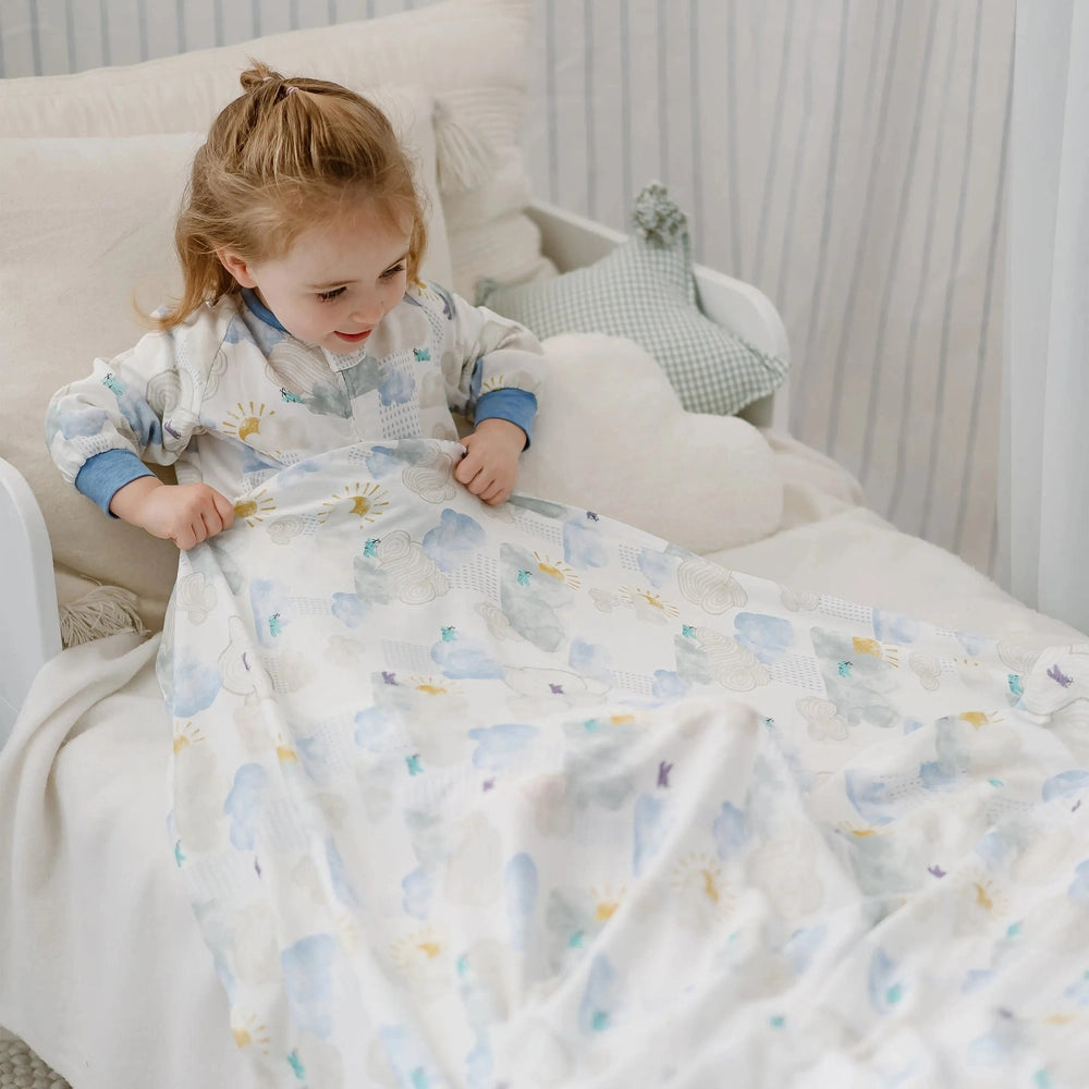 Nest Designs Swaddle Blankie Fluffy Puffs