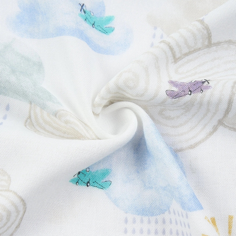 Nest Designs Swaddle Blankie Fluffy Puffs