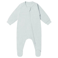 Nest Designs Tanboocel Long Sleeve Footed Sleeper- Pantone Ice Flow