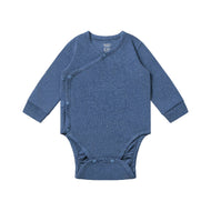 Nest Designs Tanboocel Long Sleeve Kimono Onesie Vintage Indigo