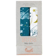 Nest Designs Bamboo Cotton Muslin Bubs Baby Washcloth Set (6-Pack)