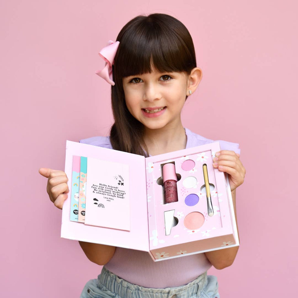 No Nasties Kids Nala Kids Natural Pressed Powder Pink Makeup Palette Kit