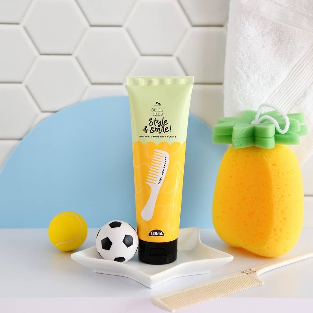 No Nasties Kids natural plant-based hair paste 125 ml with coconut and lime scent