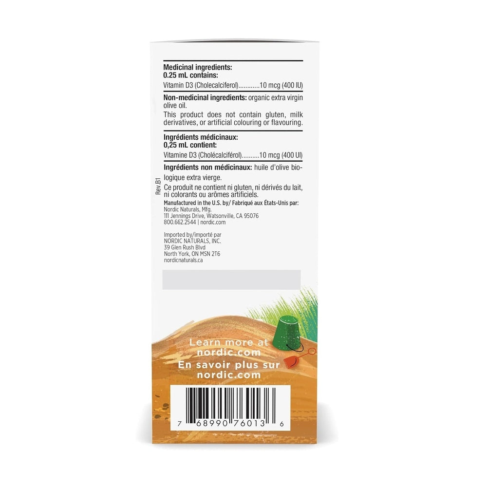 Nordic Naturals Baby's Vitamin D3 22.5ml