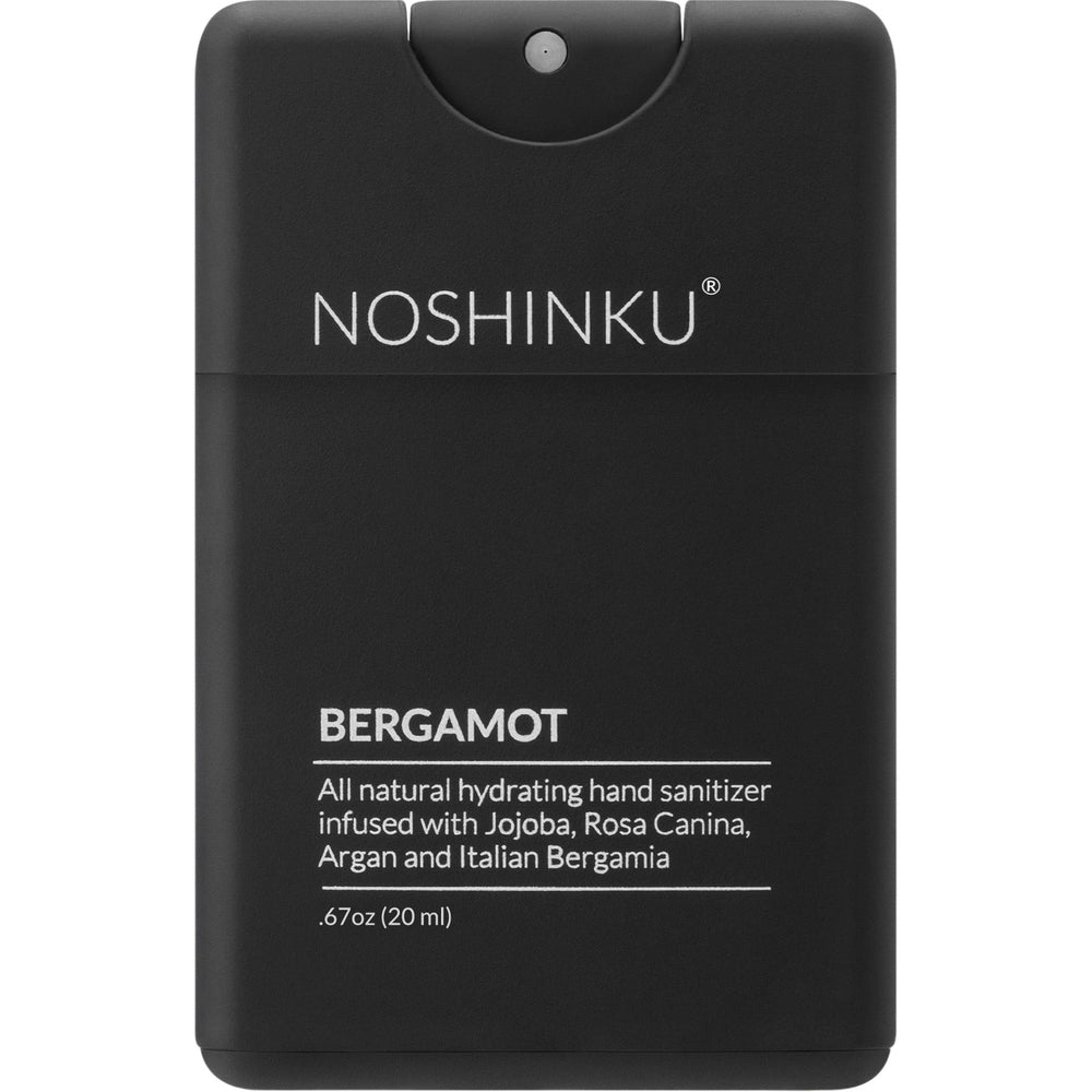 Noshinku Refillable Pocket Hand Sanitizer bottle, bergamot scent, 20 ml