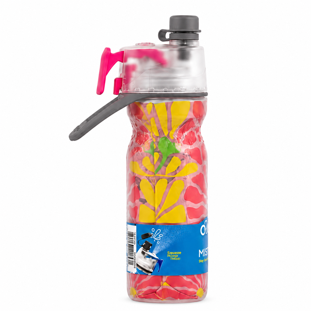 O2Cool 20 oz Mist 'N Sip 2-in-1 Misting Water Bottle - Brush Stroke Multi