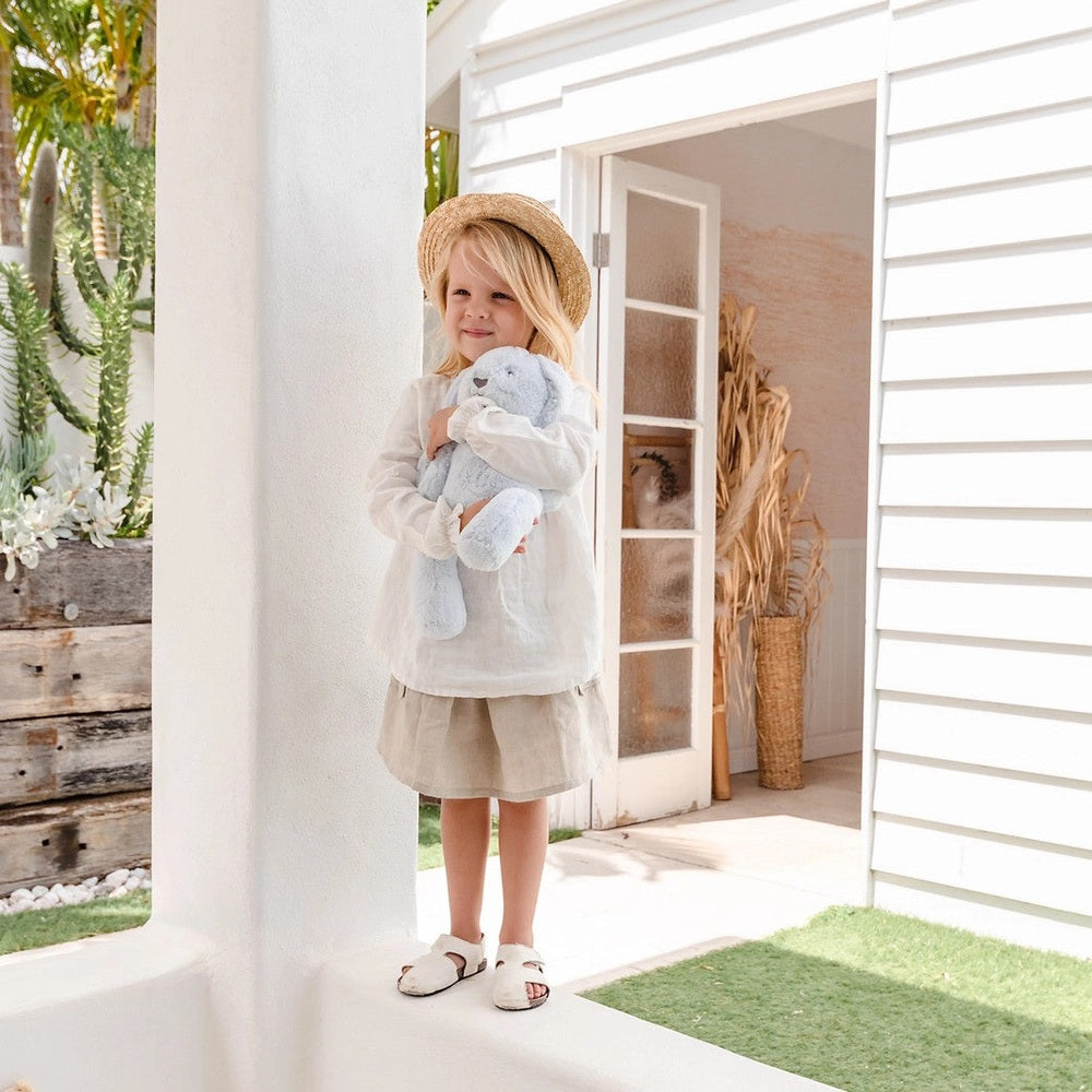 Ob Designs Baxter Blue Bunny Soft Toy Medium 13.5"/34  cm