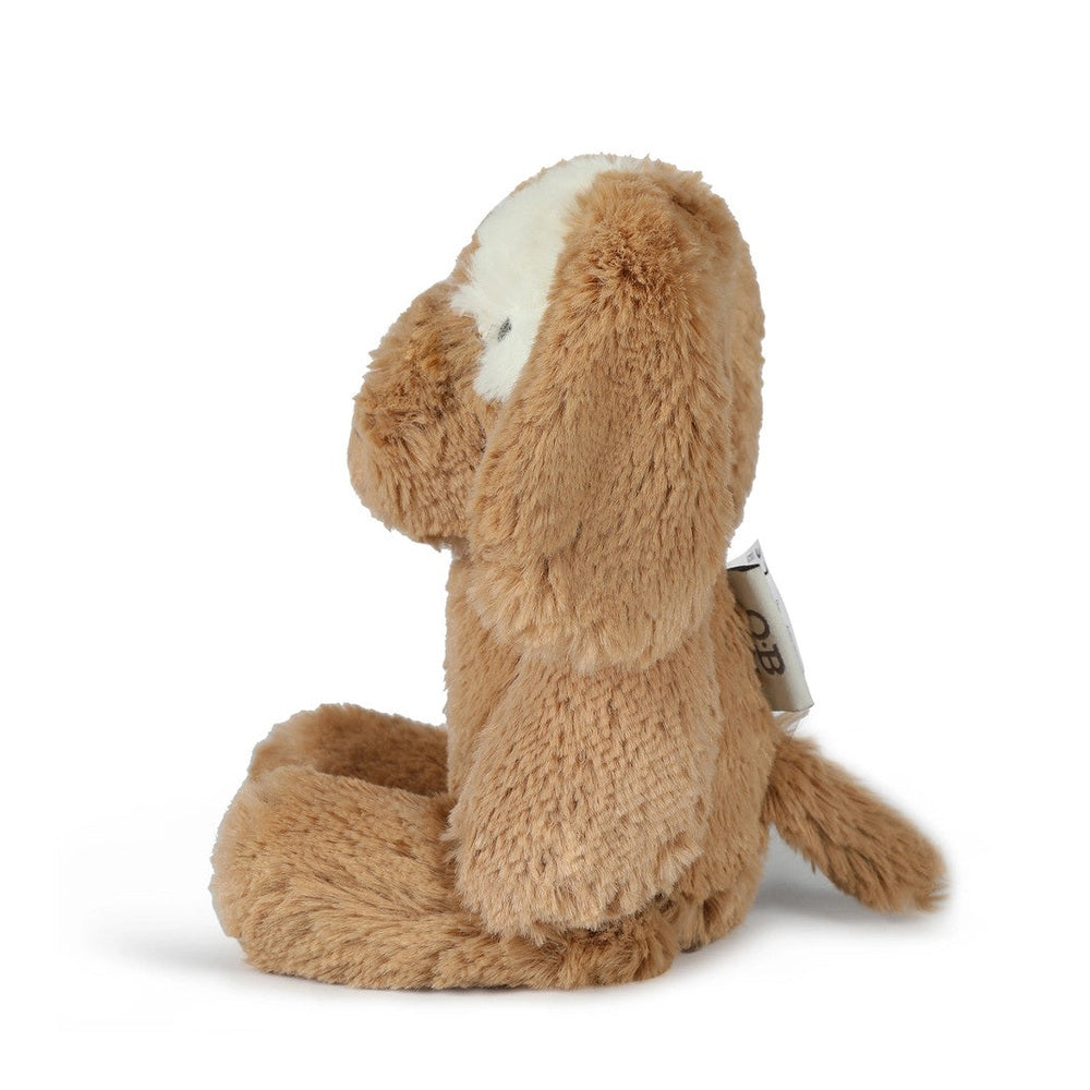 OB Designs Duke Dog caramel plush soft toy, 10in (25 cm) stuffed animal.