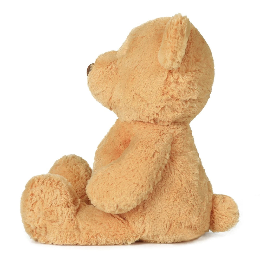 OB Designs honey bear plush toy, medium 13.5 inch stuffed animal with soft beige fur