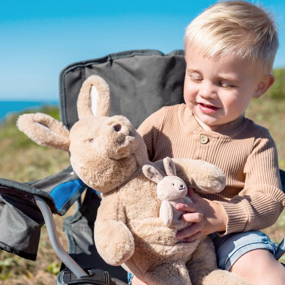 Ob Designs Kip Kangaroo (Vegan Angora) Soft Toy Big 17"/ 43  cm