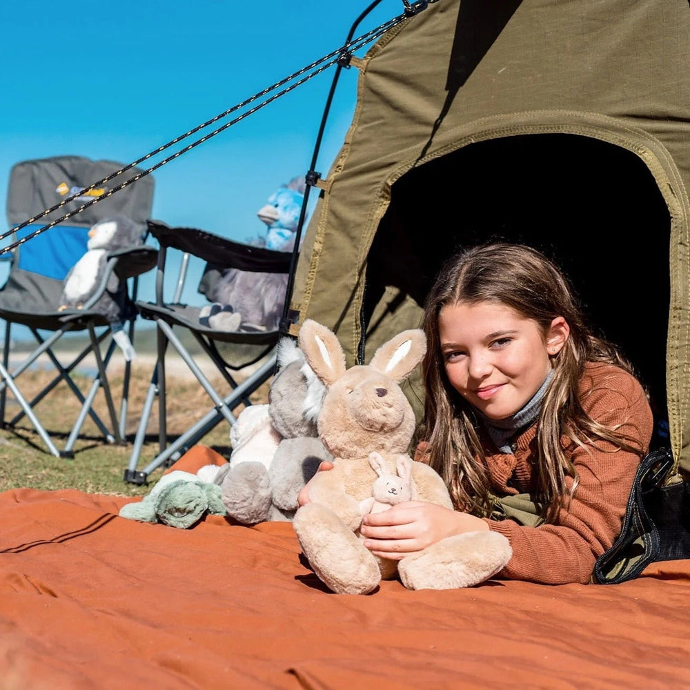 Ob Designs Kip Kangaroo (Vegan Angora) Soft Toy Big 17"/ 43  cm