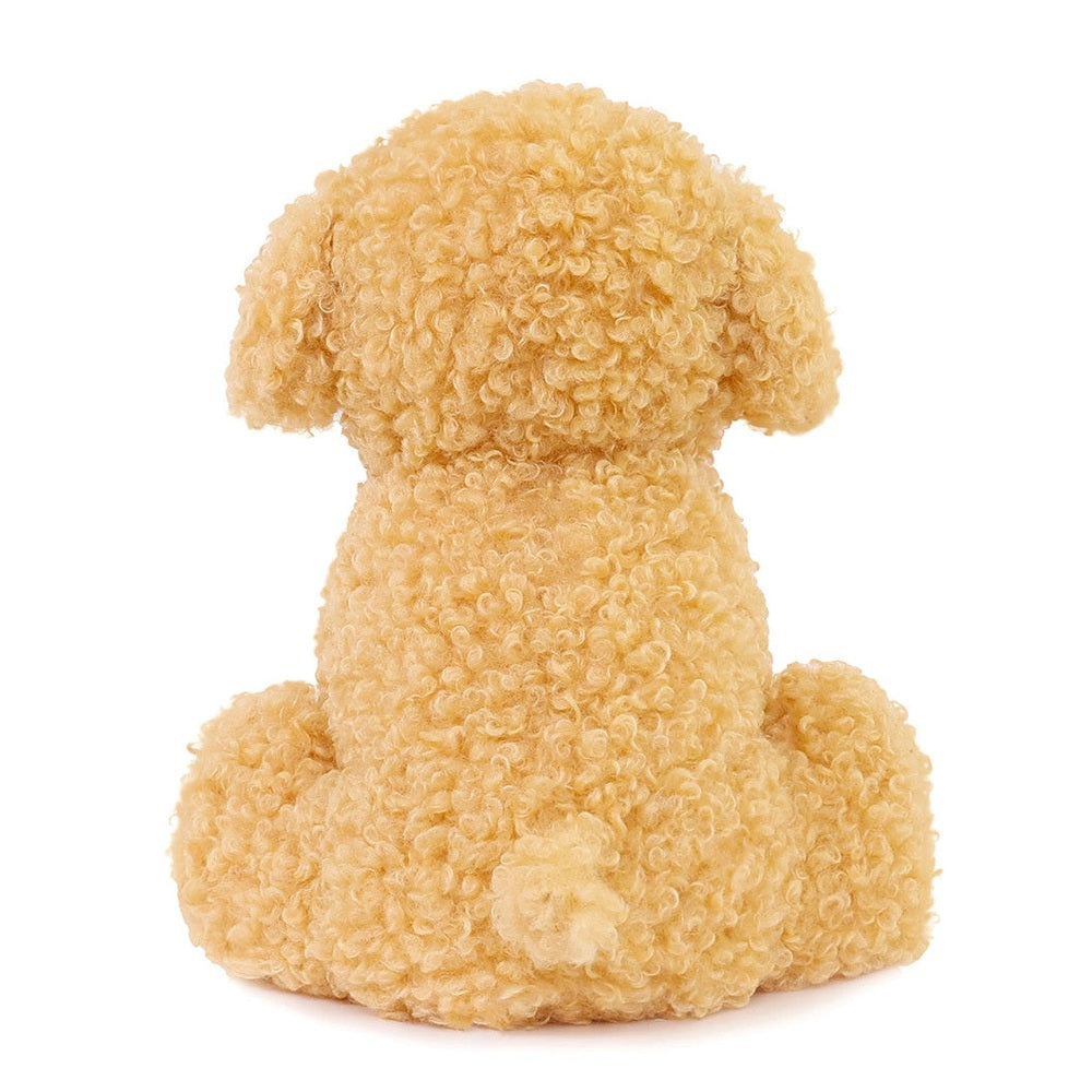 Luca Labradoodle soft toy by OB DESIGNS, cream curly plush, 11in (28cm)