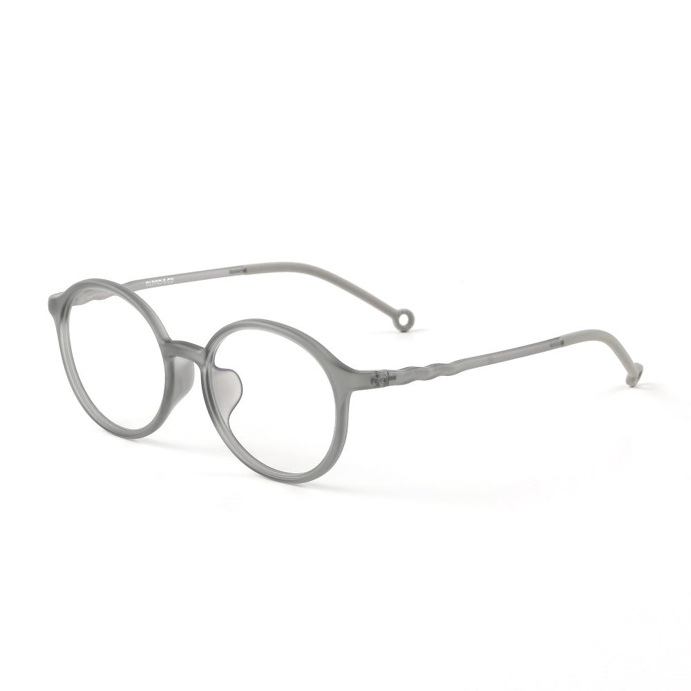 Olivio & Co oval screen glasses for adults in pebble grey plastic frames