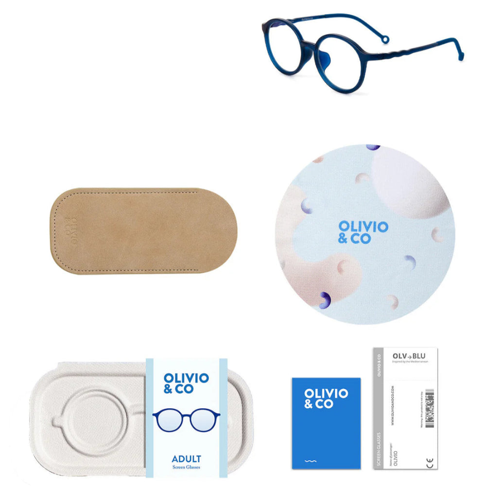 Olivio & Co Oval Screen Glasses Adult Starry Blue