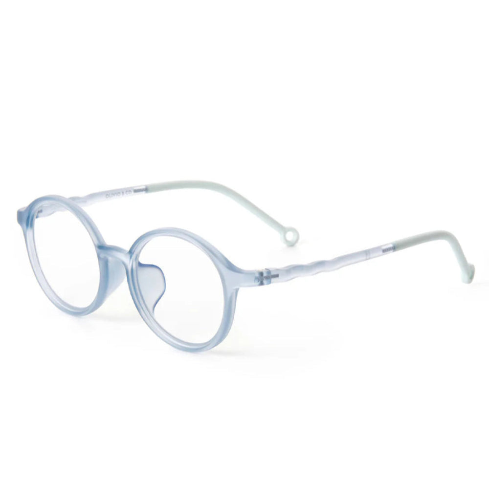 Olivio & Co oval screen glasses junior sky blue plastic frame for kids