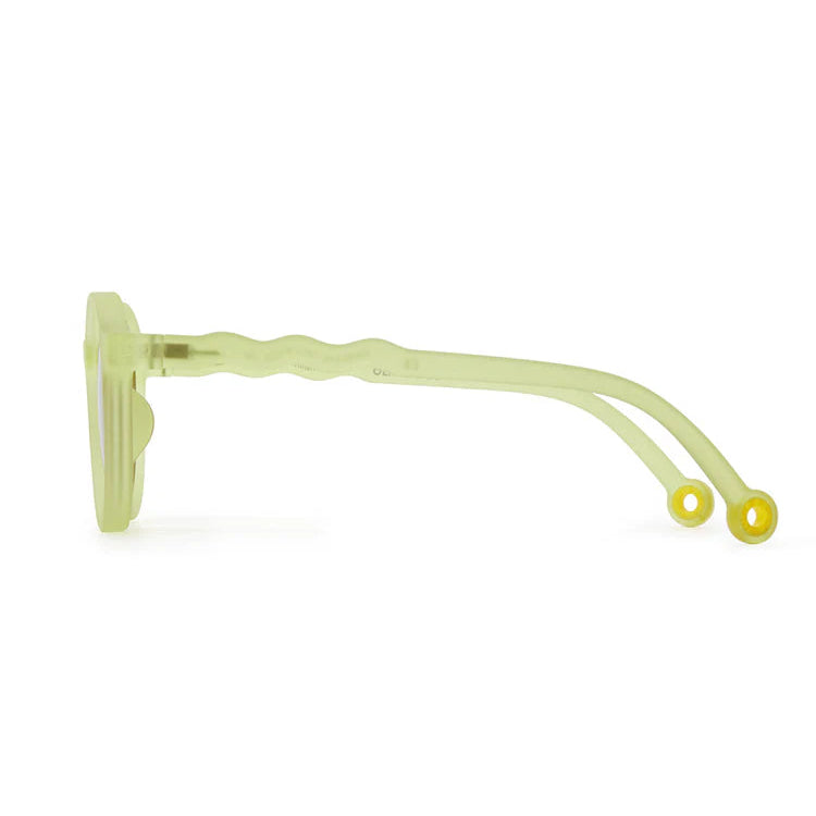 Olivio & Co junior oval sunglasses in Citrus Garden lime-green plastic frame