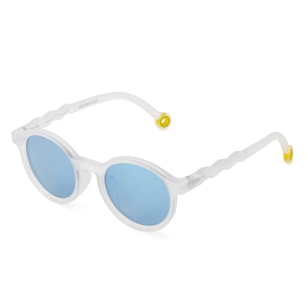 Olivio & Co Oval Sunglasses Junior+ Classic Olivio Jellyfish White