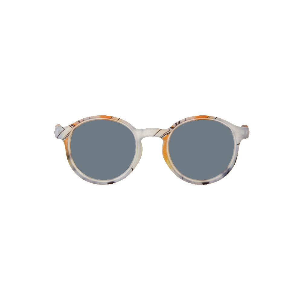Olivio & Co Junior+ oval sunglasses, tortoise frame, gray lenses