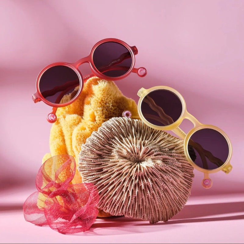 Olivio & Co Oval Sunglasses Junior+ Classic Olivio Sun Coral
