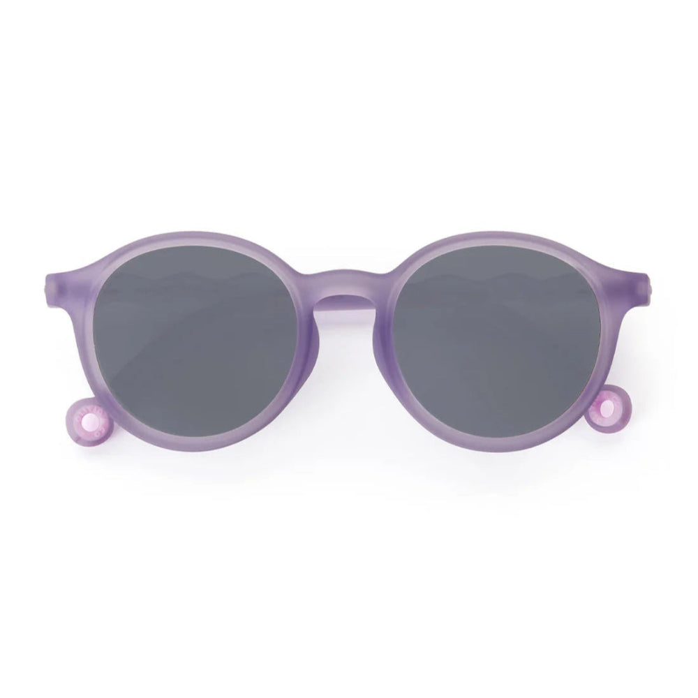 Olivio & Co junior oval sunglasses in purple frame with dark lenses