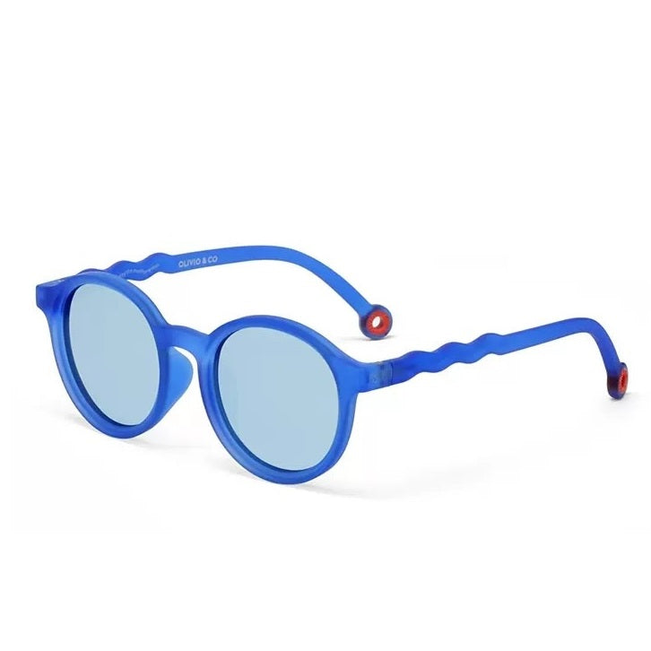 Olivio & Co Oval Sunglasses Kids/Junior Classic Olivio Chagall Blue
