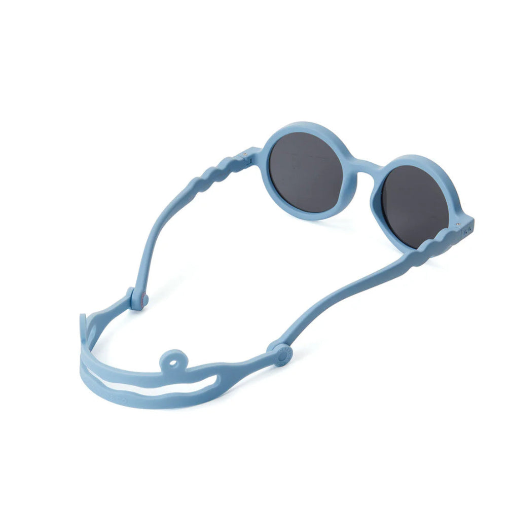 Olivio & Co round baby sunglasses reef blue silicone frames for infants